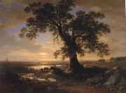 Asher Brown Durand The Solitary oak painting